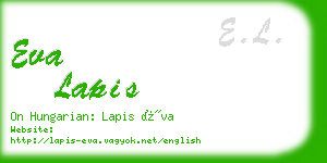 eva lapis business card